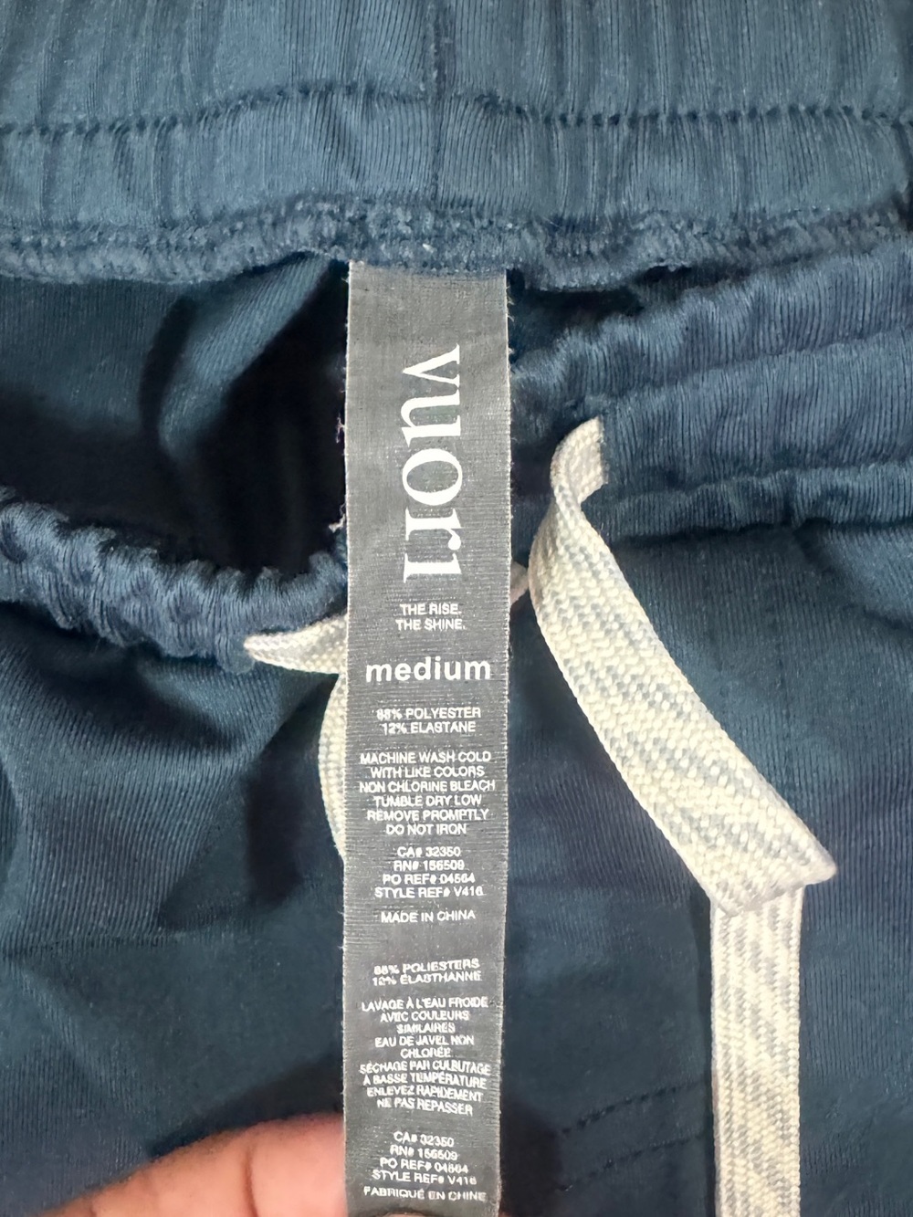 Navy Vuori Sunday Performance Jogger Men’s Size Medium - Picture 3 of 5